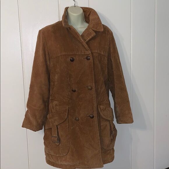 Vtg 70s Miss Holly brown corduroy coat✌🏻 - Picture 1 of 8